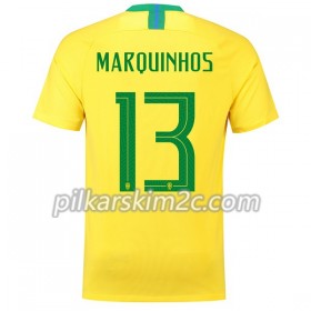 Koszulka Brazylia Marquinhos 13 Główna Mistrzostwa Świata 2018 - Koszulki Piłkarskie